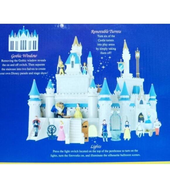 NEW Disney World CASTLE PLAYSET Cinderella Princess Friends Figurines Lights LG - Picture 14 of 16